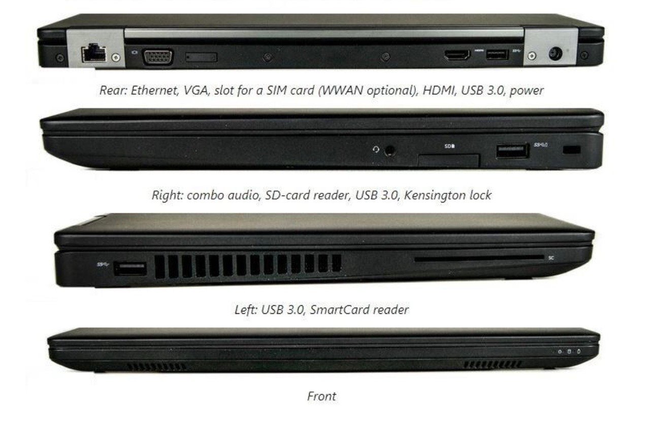 Dell Latitude 5470 Intel® Core™ i7 HQ (6th Generation) Intel® HD Graphics 8GB DDR4 RAM 256GB SSD - Image 2